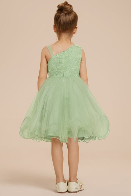 Robe Dentelle Tulle Vert Pastel - gallery 5