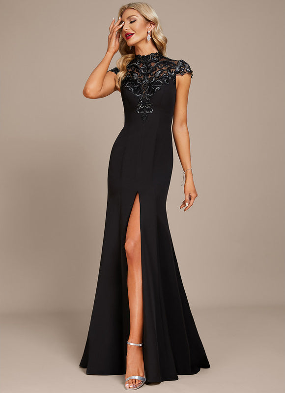 Robe Dentelle Noire Glamour - gallery 4