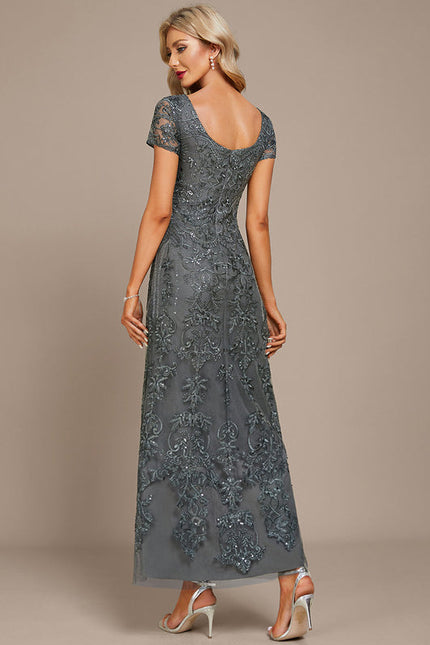 Robe Longue Mousseline Dentelle - gallery 4