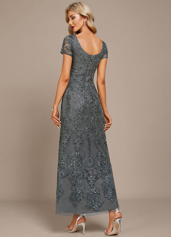 Robe Longue Mousseline Dentelle - gallery 4