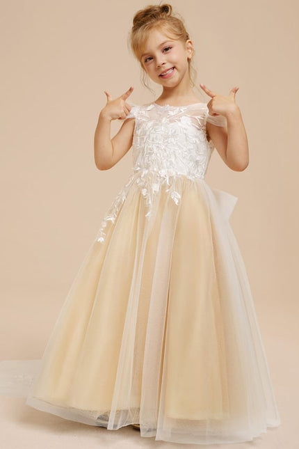 Robe Dentelle Nuageuse Élégante - gallery 6