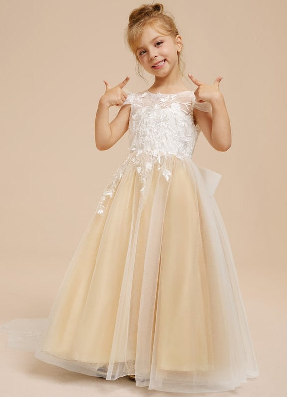 Robe Dentelle Nuageuse Élégante - gallery 6