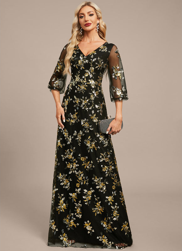 Robe Longue Dentelle Transparente