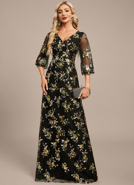 Robe Longue Dentelle Transparente