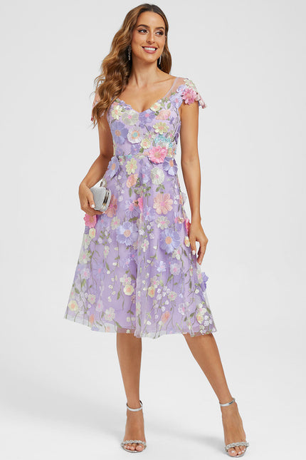 Robe Dentelle Florale Vaporeuse - gallery 4