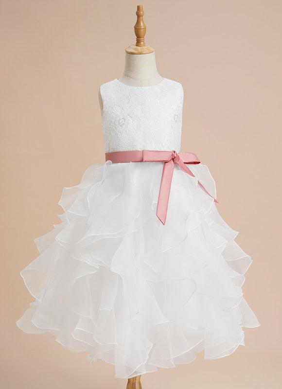 Robe Dentelle Cérémonie Enfantine