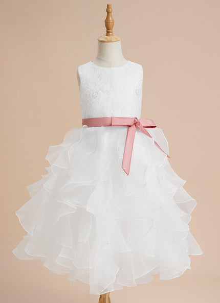 Robe Dentelle Cérémonie Enfantine