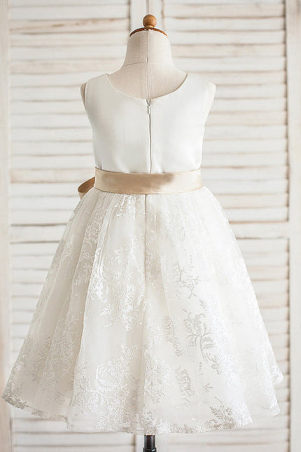 Robe Dentelle Sereine Satinée - gallery 4