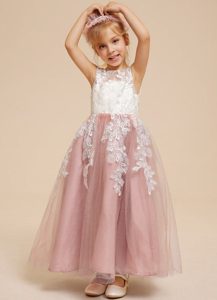 Robe Dentelle Tulle Marine Fleurie