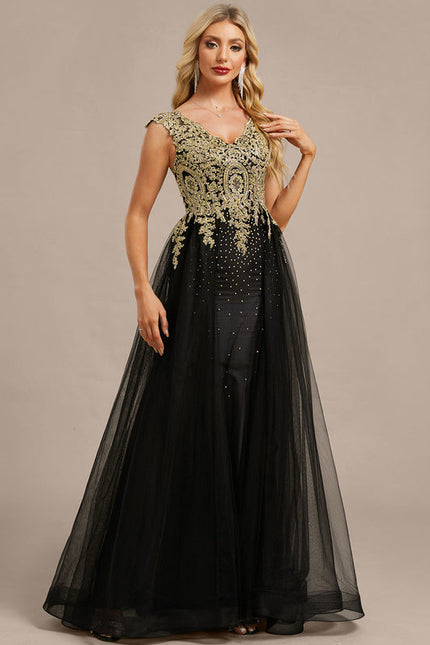 Robe Dentelle Transparente Longue - gallery 5