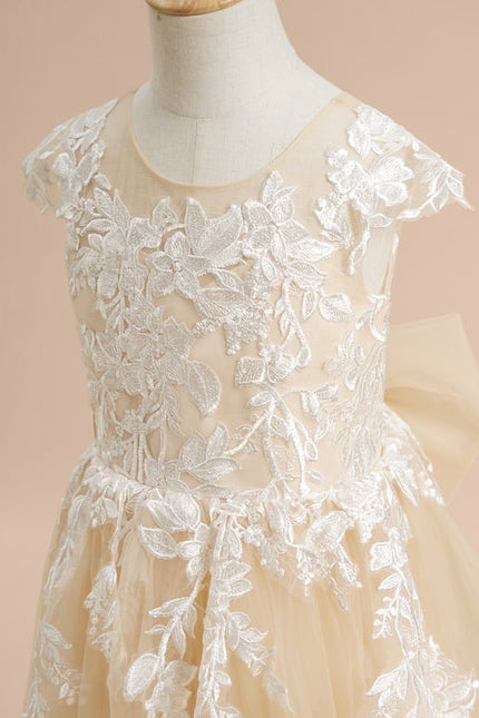 Robe Dentelle Élégance Florale Douce - gallery 5
