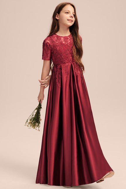 Robe Dentelle Satinée Junior - gallery 3