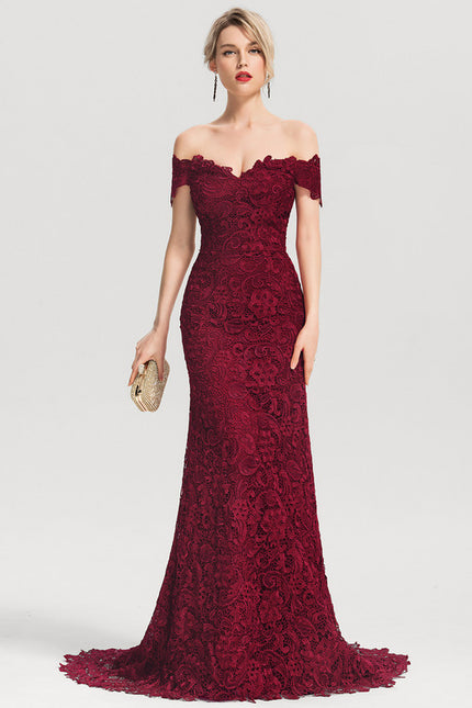 Robe Dentelle Bordeaux Dentelle