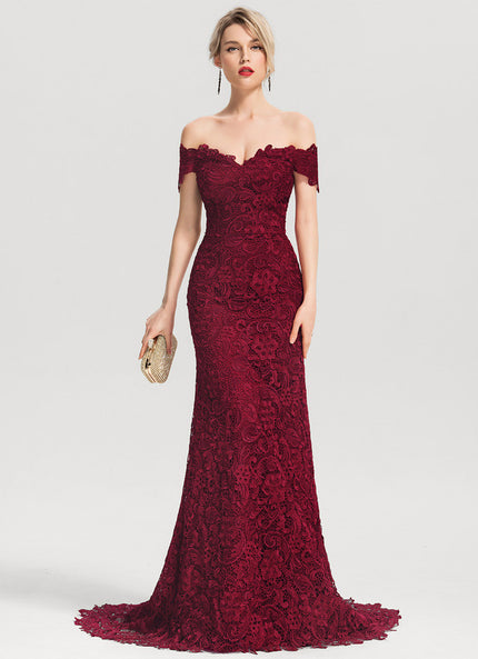 Robe Dentelle Bordeaux Dentelle