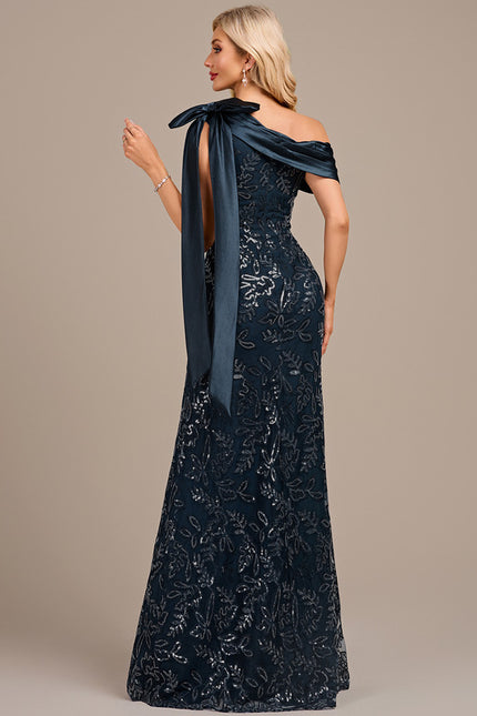 Robe Dentelle Satin Pailletée - gallery 5