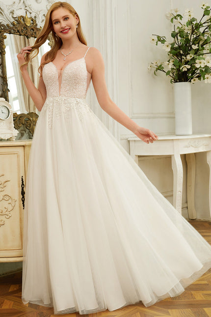 Robe Dentelle Éthérée Perlée