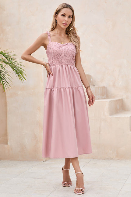 Robe Dentelle Élégance Roseau
