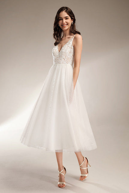 Robe Trapeze Blanche Dentelle