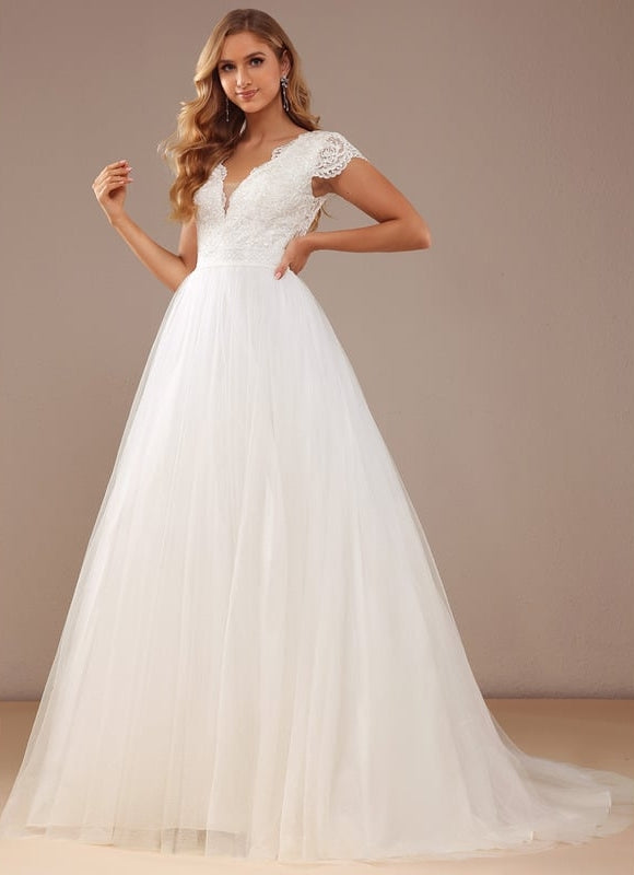 Robe Dentelle Élégance Nuptiale Tulle - gallery 4