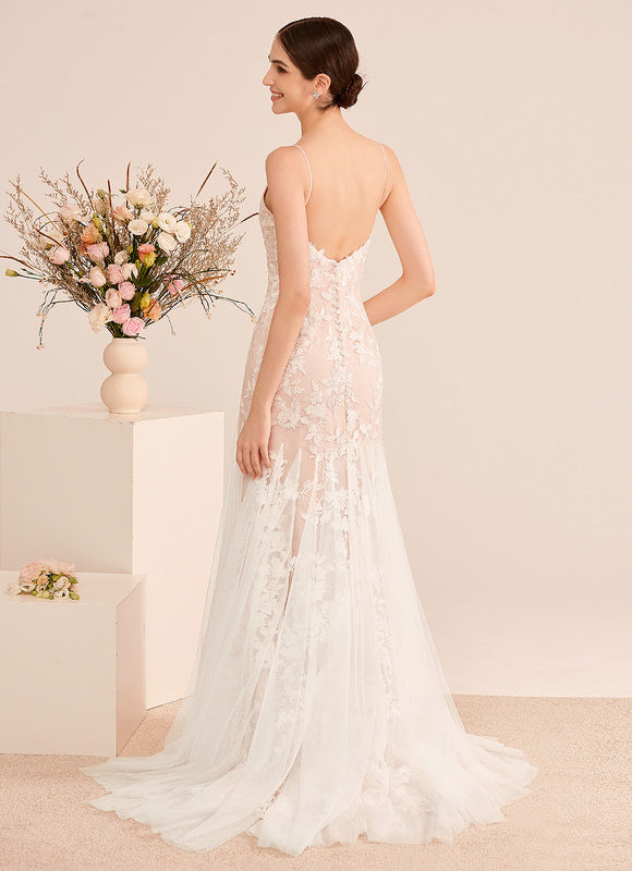 Robe De Mariee Voile Dentelle - gallery 5