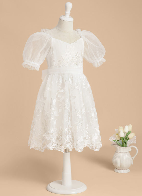 Robe Dentelle Nuptiale Enfantine Élégante - gallery 8