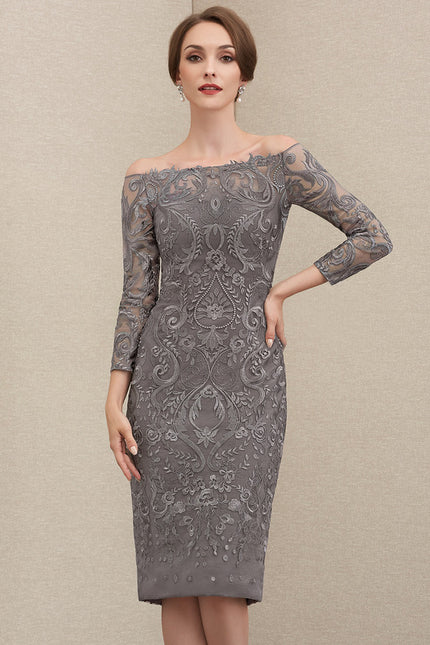 Robe Dentelle Élégante Brodée - gallery 5
