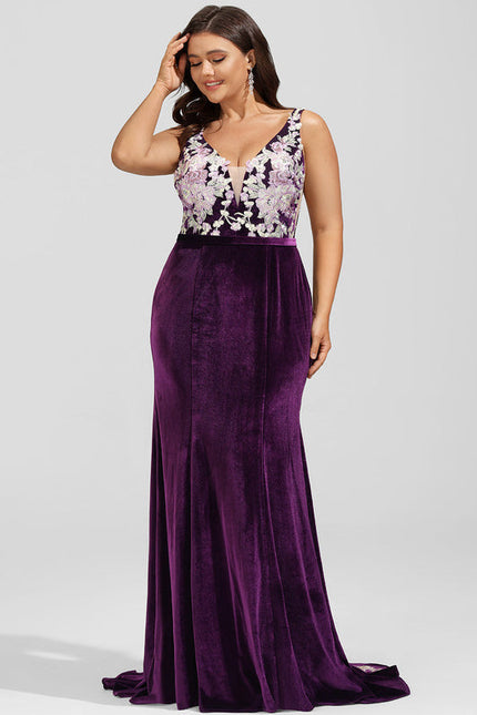 Robe Dentelle Velours Floral - gallery 4