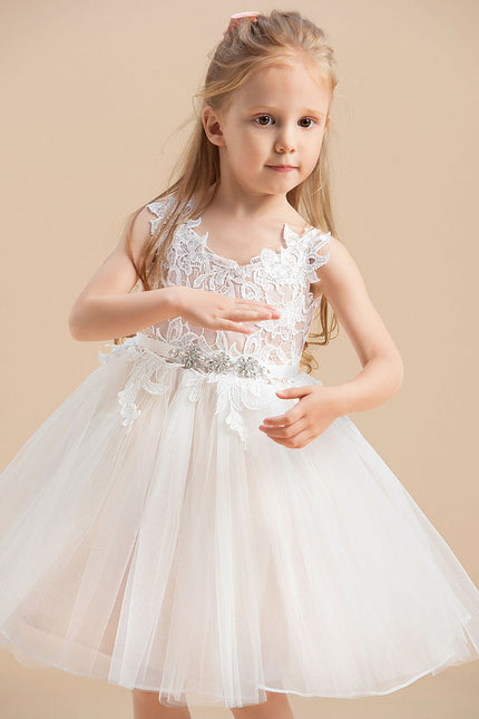 Robe Dentelle Nuptiale Enfantine Élégante - gallery 5