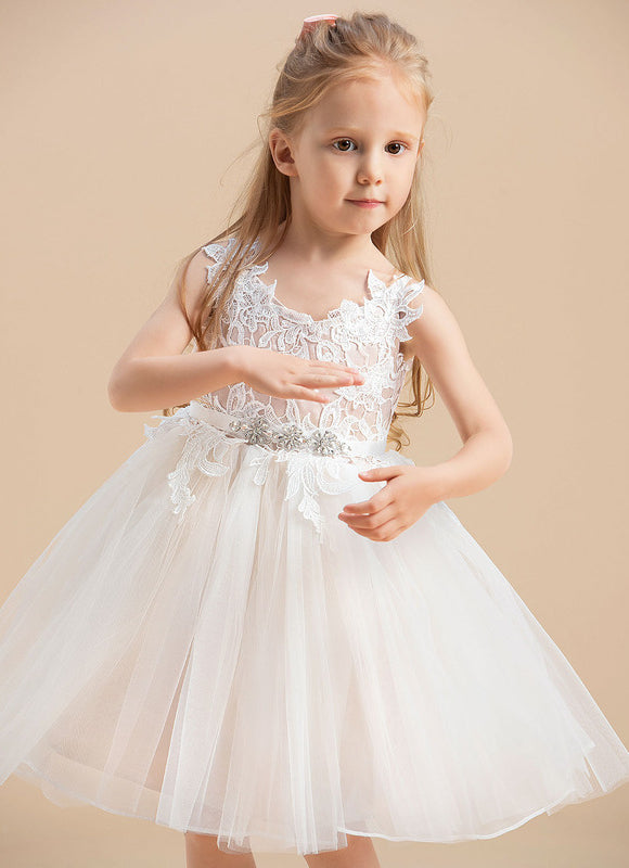 Robe Dentelle Nuptiale Enfantine Élégante - gallery 5