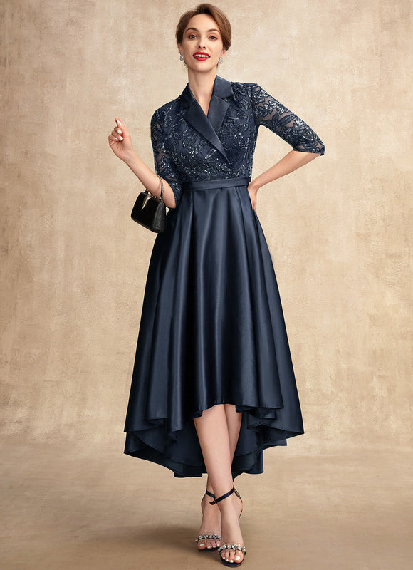 Robe Dentelle Éclat De Satin - gallery 3