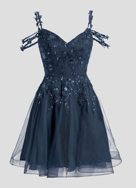 Robe Cocktail Bustier Dentelle - gallery 1