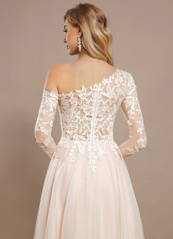 Robe Dentelle Transparente Blanche - gallery 5