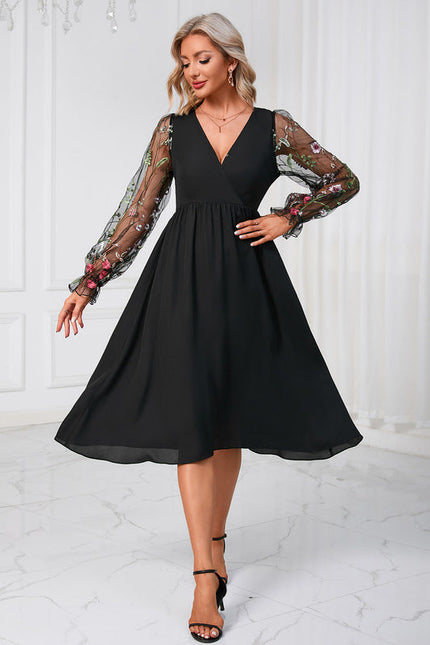 Robe Dentelle Vaporeuse Brodée - gallery 1