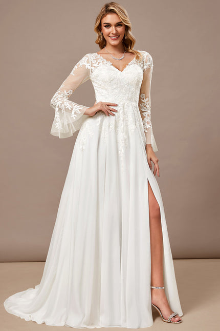 Robe Dentelle Fluide Élégante - gallery 3