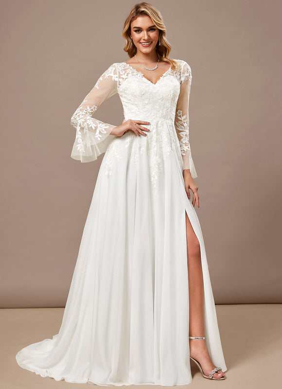 Robe Dentelle Fluide Élégante - gallery 3