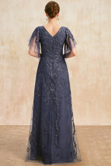 Robe Dentelle Vaporeuse Ornée - gallery 5