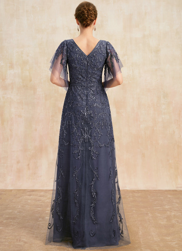 Robe Dentelle Vaporeuse Ornée - gallery 5