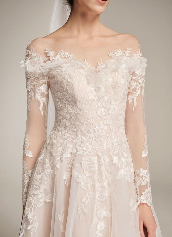 Robe Dentelle De Mariée Élégante - gallery 7