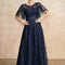 Robe Dentelle Dentelle Marine