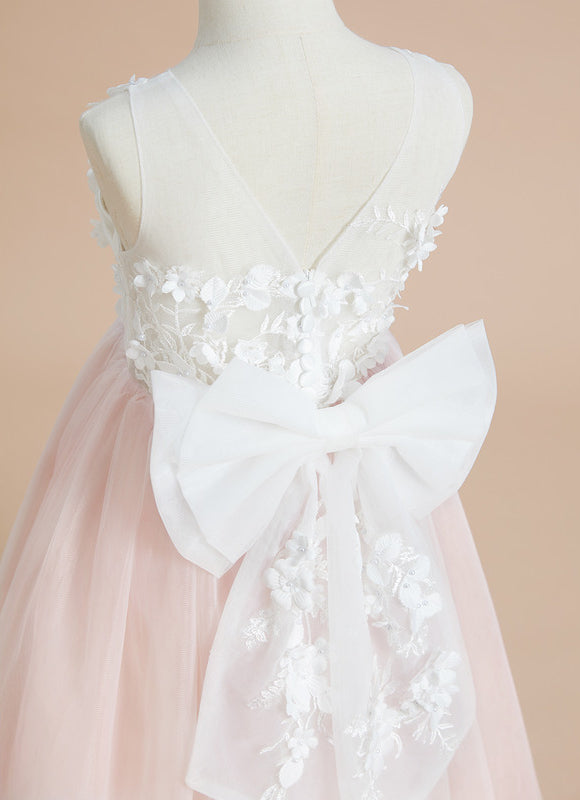 Robe Dentelle Enfant Florale Douce - gallery 7