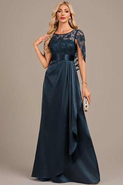 Robe Satin Et Dentelle